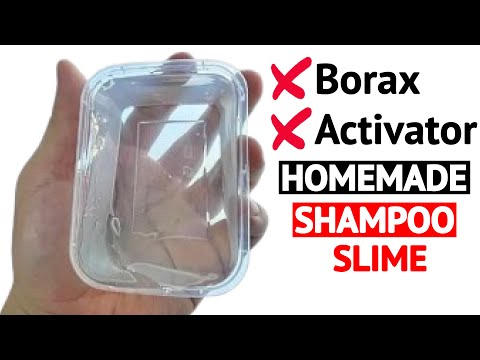 I MADE SHAMPOO SLIME ❌NO BORAX ❌NO ACTIVATOR/How to make Shampoo Slime at home easy #asmr