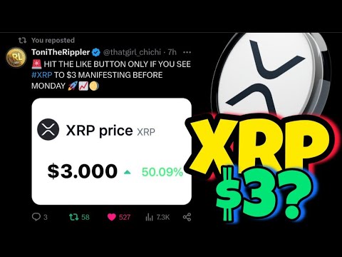 #XRP TO $3 BEFORE MONDAY XRP Coin