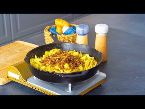 Älplermagronen: Schweizer Nudeln mit Apfel - mega einfach und super lecker!