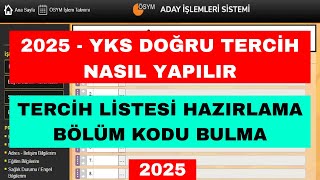 2025 YKS Tercih Nasıl Yapılır - Üniversite Tercihleri Nasıl Yapılır