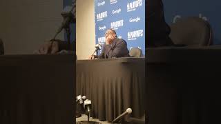 Sixers Tyrese Maxey after loss to Boston part 2. Sixers trail Celtics 2-1 in the best of 7 series