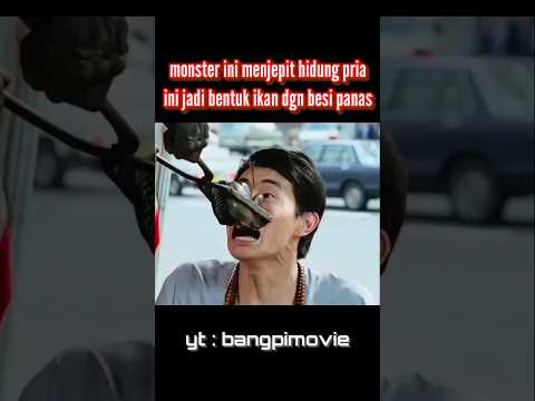 monster ini menjepit hidung pria ini