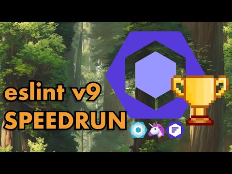 eslint v9 speedrun setup | world record attempt