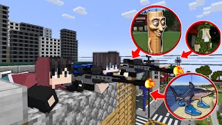 We Became SNIPER ASSASSIN To Kill BrainRot TUNG TUNG SAHUR In Minecraft!