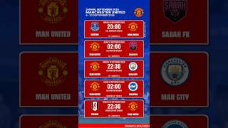 Jadwal Man United September 2026 - Man United vs Man City #manutd #manunited