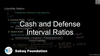 Cash and Defense Interval Ratios