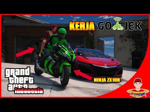 GTA V MOD INDONESIA (21) - KERJA GOJEK DEMI SANG ISTRI 😍😍