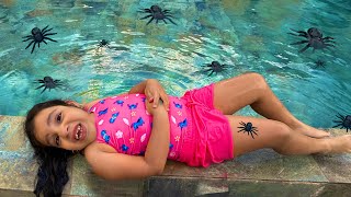 My pool full of spiders