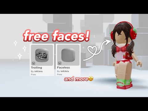 How to get Faceless and other heads for free on Roblox!❤️🍓