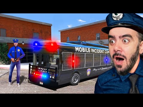 FRANKLIN POLIS OTOBÜS ILE POLISE YARDIM ETTI - GTA 5 MODS