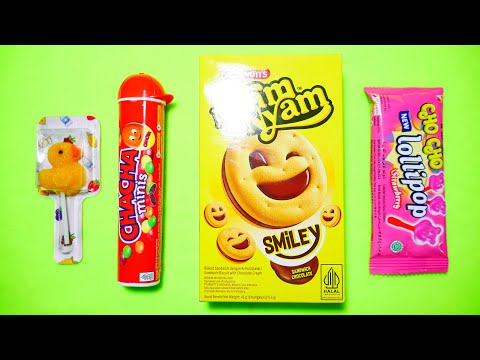 ASMR Most Popular Candy | some lots of colorful rainbow lollipops candy | unpacking chocolate candy