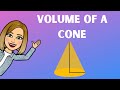 Volume of a Cone and Related Concepts