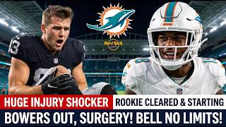 Brock Bowers Emergency Knee Surgery Changes Everything for Dolphins vs. Raiders