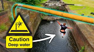 CRUMBLING Bridge Water Challenge! 🏴󠁧󠁢󠁥󠁮󠁧󠁿