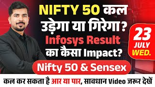 Nifty 50 Prediction and Bank Nifty Sensex Analysis for | 23 July 2025 | tomorrow Market News
