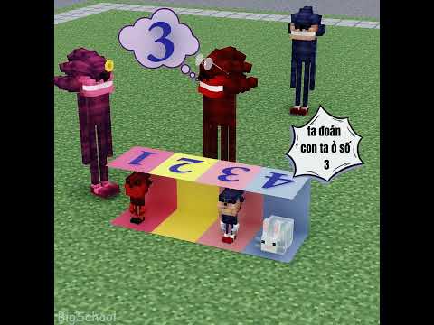 Chọn đúng số để tìm con của bạn với Shin Blue và Shin Shadow! #minecraft