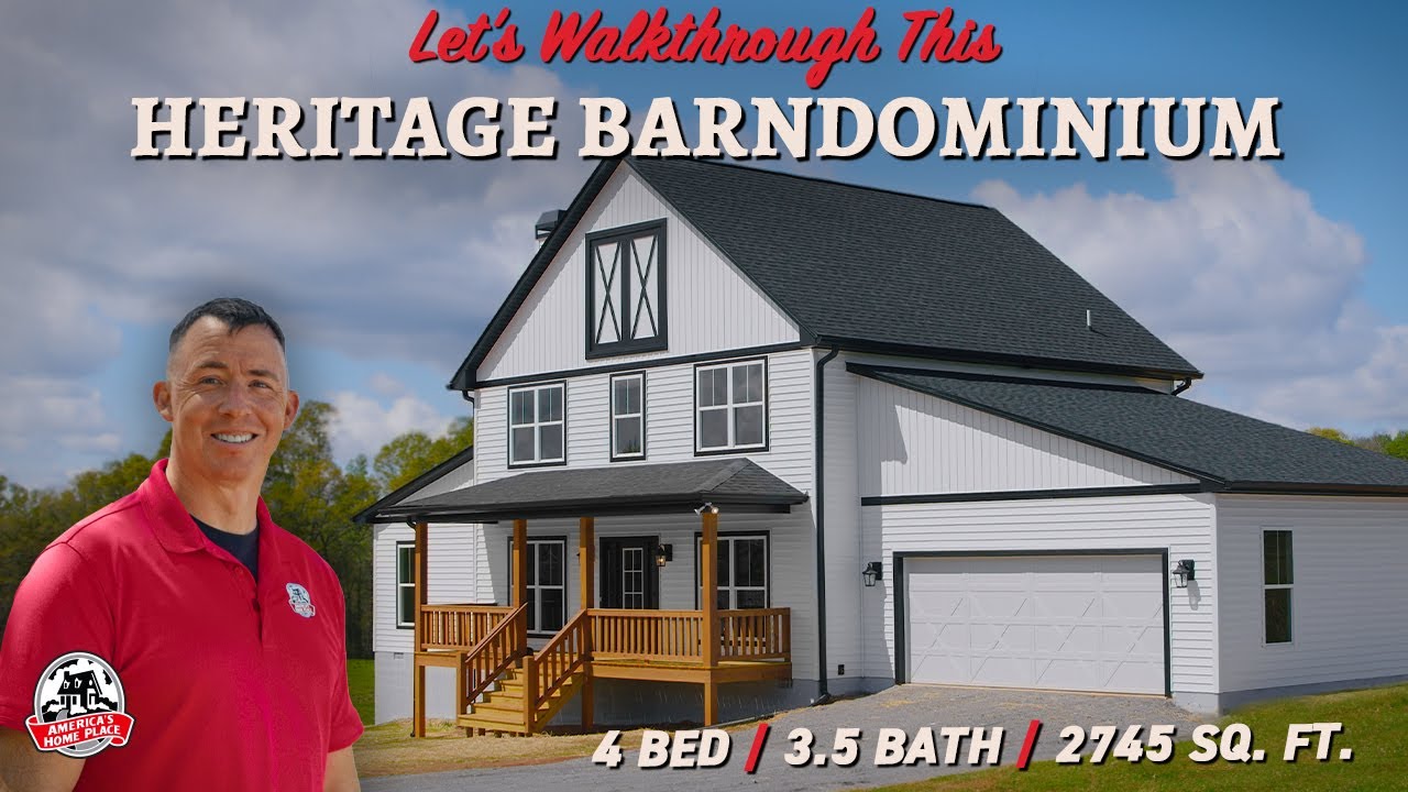 Heritage Barndominium Home Tour - 4 Bed 3.5 Bath 2688 SQ. FT.