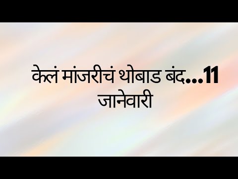 केलं मांजरीचं थोबाड बंद...11 जानेवारी