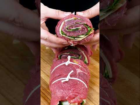 Rollitos de carne rellenos de parmesano y rúcula: aprende cómo hacerlo paso a paso con Foodmakers