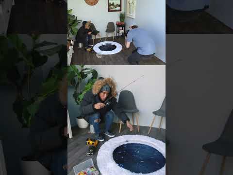 How Zach King made THIS Ice Fishing video #shorts #behindthescenes #fishing
