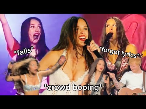 Olivia Rodrigo FUNNIEST Fails on stage for 2 minutes straight