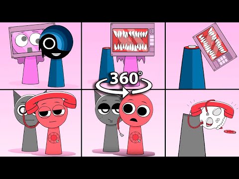 360° VR Sprunki OC ALL Phases | Compilation Incredibox