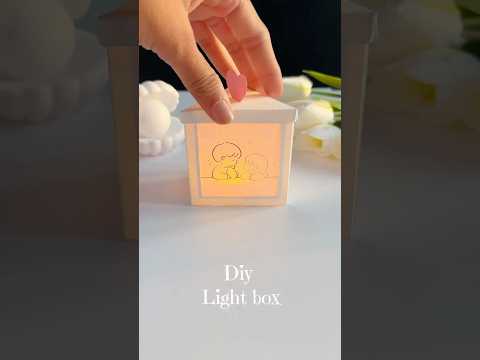 DIY magic light box #crafts #diy #giftcraftideas #lightbox #giftbox #magicbox