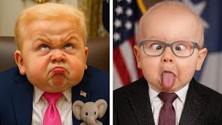 "Ilhan Omar is GARBAGE!" Baby Trump Rips into Baby Ilhan and Baby Tim Walz over the Somalians