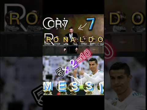 MESSI balloon d'or=Ronaldo, RONALDO balloon d'or = MESSI #edits #ballondor