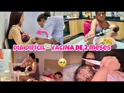 VACINAS DE 2 MESES NA BEBÊ - MUITA FEBRE E CHORO - NOITE EM CLARO