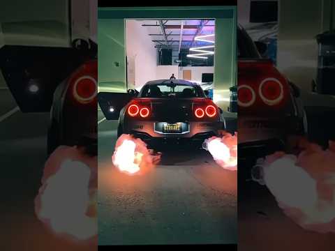 Nissan GT-R r35 Exhaust 🥵🤯🔥 #shorts #nissan #gtr #r35