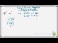 Simplifying Square Roots of Negatives