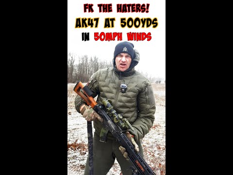 Fk the haters! Extreme weather AK47 shooting at the extended range!