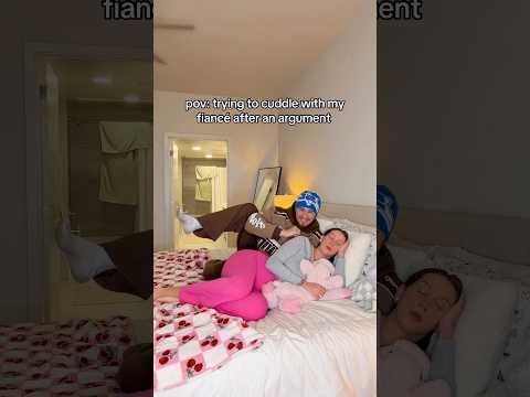 POV: trying to cuddle you my fiancé after an argument… #couple
