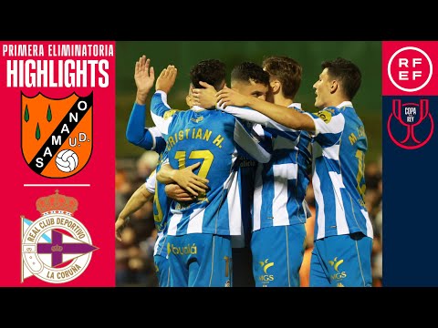Resumen del partido UD Sámano - Deportivo La Coruna