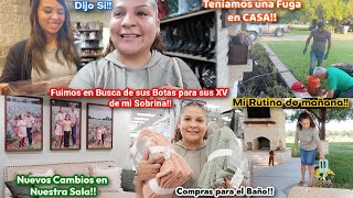 Seremos Padrinos de mi Sobrina XV‼️+Nuevos Cambios en Nuestra Sala😍+Teníamos una Fuga Y NO SABIAMOS😱