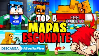 [1.21] TOP MEJORES 5 MAPAS de ESCONDITE  para Minecraft PE/BEDROCK 1.21! 😱 | danyplx mapas escondite
