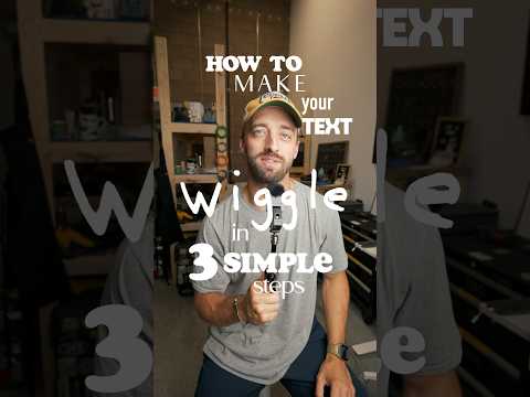 HOW TO make wiggly, handwritten text for your video edits #videography