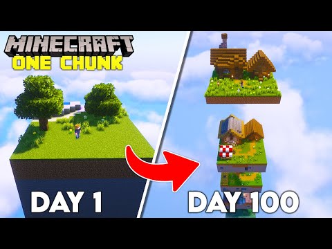 I Survived 100 Days on One Chunk in Minecraft!