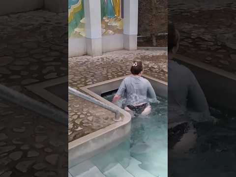 NEW⚡ EPIPHANY BATHING 2025 | GIRLS BATHE In ICE WATER / BAPTISM IN ICE HOLE |Winter Swimming |shorts