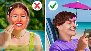 ASTUCES DE VACANCES & DE CAMPING 🏕️✈️ | Conseils Malins pour un Voyage Parfait par 123 GO! CHALLENGE