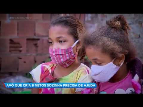 AVÓ QUE CRIA 8 NETOS SOZINHA PRECISA DE AJUDA