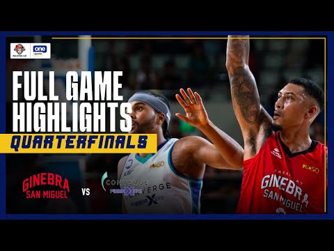 BRGY. GINEBRA vs. CONVERGE | FULL GAME HIGHLIGHTS | QUARTERFINALS | PBA SEASON 49 PHILIPPINE CUP