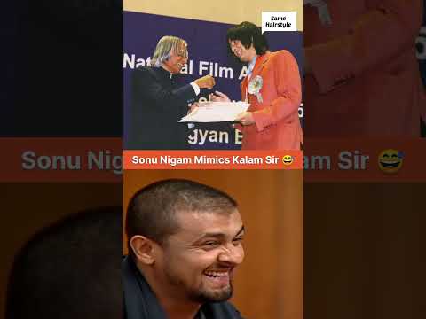 Sonu Nigam Mimics Dr. APJ abdul Kalam #sonunigam #shorts