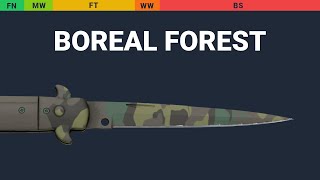 Stiletto Knife Boreal Forest Wear Preview