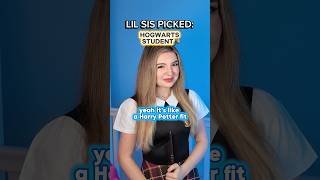 POV: your little sister controls your outfits…(PART4) #pov #funny #sisters