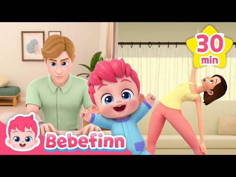 ☀️ Morning Routine Songs for ChildrenㅣBebefinn Best Nursery Rhymes Compilation