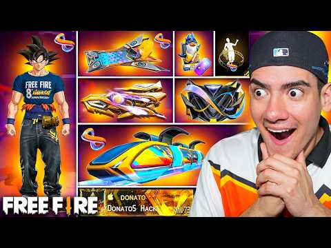 SOLO PUEDO USAR COSAS DEL OCTAVO ANIVERSARIO en FREE FIRE !! - TheDonato