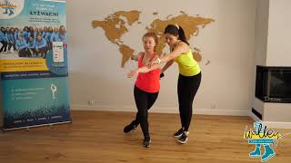 Trening błędnika - piruety w skarpetce