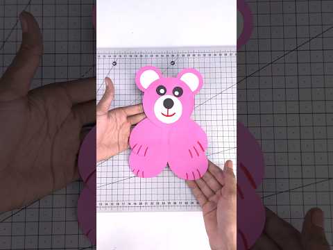 Cute paper teddy bear